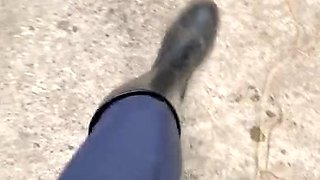 Amateur Foot Fetish Girlfriend Sucks and gives a Footjob