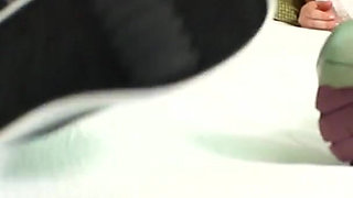 After gym feet sniffing