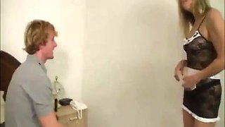 Maid blowjob