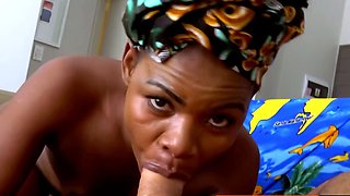 This BIG ASS EBONY MILF had to get back to her hubby
