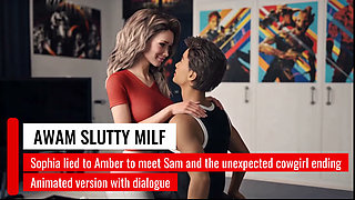 Awam Slutty MILF - Sophia Took the Chance to Quickly Fuck Sam Once Before Heading to the Ranch