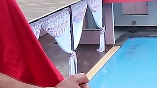 Anny and Her Men - Part 2-3 - Fucking in the Club Pool with Black Pervert
