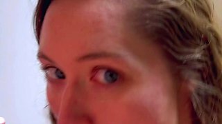 Czech amateur blowjob and fucking POV in public