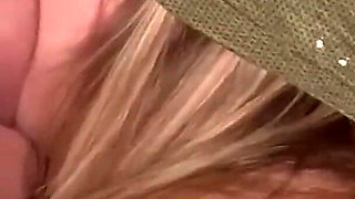 He Fucks and Cums in the Throat of a Curvy Blonde Like in a Pussy
