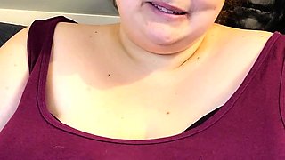 Chubby Brunette Big Boobs Dildo Masturbation