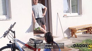 The stepfather Steve Q wants to see if the girlfriend Victoria Black is up to the task