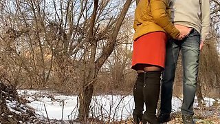 Hot Ukrainian Step Mom Pisses Outside With Me In Pantyhose - Public Doggystyle
