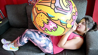 Ride and Deflate Beachball with Leggings - Bunny Looner
