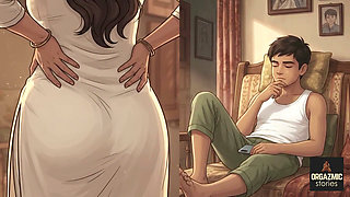 Part 1 Step Mummy Ko Massage Karke Choda