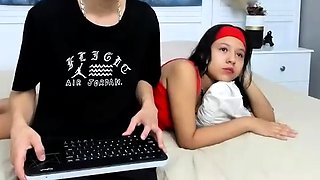 Petite small tit babe with perfect pussy masturbates