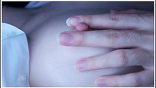 Nipple Play, Bite And Suck Nipples // Natural Asian Tits // Japanese Breast Massage