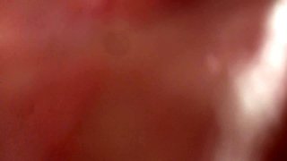 Pussy is creamy and wet from close-up fingering and fisting