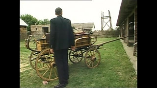 Busty Amateur Peasant Girl with Hairy Pussy Fucked and Cumshot in Mouth