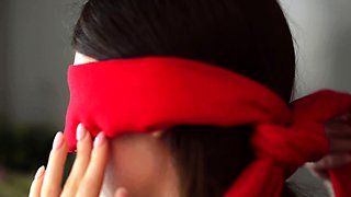 Brunette gets double drilled