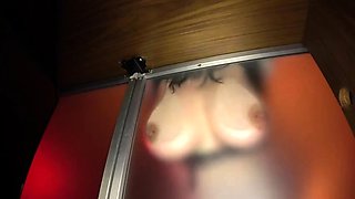 Amateur Curvy Girl Blowjob and Cum on Face and Big Boobs
