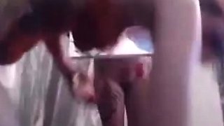 Brunette amateur in lingerie pounded from behind in hd