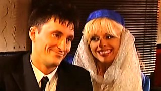 Brunette babe fucking in the pool