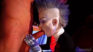 Hardcore fucking with punk babe Sasha Knox in latex uniform