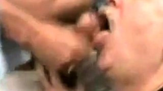 Mature Bear Daddy Sucks and Swallows