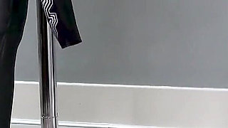 Lucy's Kinky Wetsuit Gas Mask Strip & Cum Pole Dance