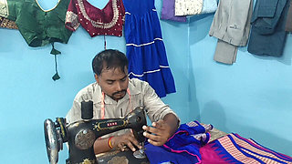 Indian Tailor Man Fuck His Costomer S Wet Pussy Inside Tailor Shop in Delhi
