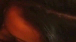 Brunette slut gets her ass pounded on a staircase