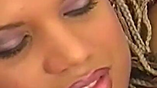 Cute Black Teen in Bikini Sucks a Big Black Cock and She Gets Banged Doggystyle