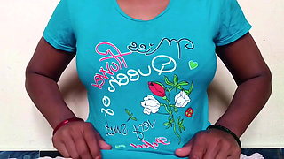 Ammu showing boobs with oil massage