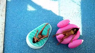 Lesbian Threeway with Janitor