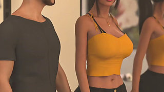 Being a Wife (v1.220p) - P15 - the Cheating Wife Makes Her Stepson’s Friend Rock-hard While Watching a Movie with Her Husband