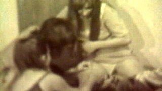Classic Golden-age Orgy with Hairy Vintage Swingers