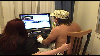 Young Redhead Punished and Fucked by Mature Guy