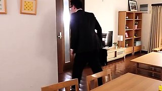 Cute amateur asian gives a wet blowjob