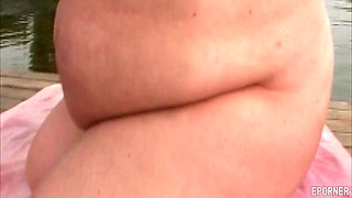 Nude BBW outdoor exciting sex scene