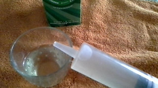 4 Syringes of 100 of white wine enema