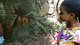 Three Ebony Girls Unleash Fierce Pure Lust on Each Others Wet Pussies in Wild Eating Train