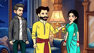 The story of Rupa Bhabhi and Gopal's bedroom sex story. Hindi Cartoon Story