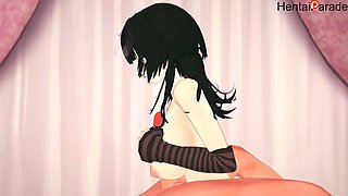 Shiori Novella receives creampie in uncensored Vtuber anime hentai