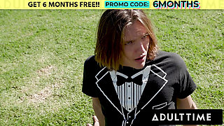 ADULT TIME - Big Naturals Babe Payton Preslee Lets Loser Teen Fuck Her Pierced Pussy And Giant Tits!