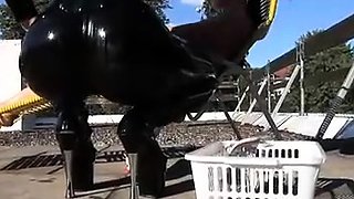 Beautiful lesbians finger pussy outdoors