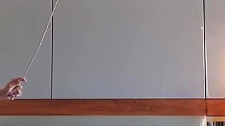 Asian Dominatrix Punishing Slave with Whip