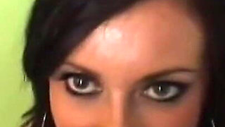 Sensual and Pretty Brunette Sucks a Big Black Cock in POV