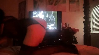 Amateur young brunette enjoys dildo on solo masturbation