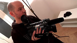 Brunette Lets Herself Be Pampered by Two Men. Awesome Outdoor Threesome!