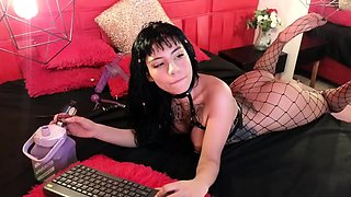 Brunette with big boobs begs for anal in sex euro video