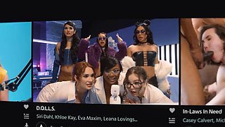 ADULT TIME - Lucky Landlord Has Surprise PUSSY STACK Fuck With 5 SLUTTY MILFS! FRENCH SUBTITLES