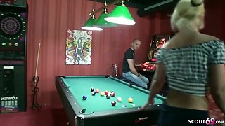 German Milf Seduce To Fuck By Stranger On Pool Table With Nadja Summer