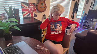 Caught Wanking by Stepmommy - Reluctant to Taboo Fun