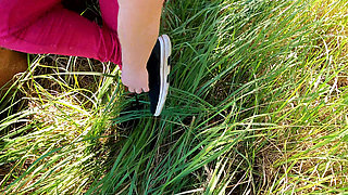 Vagina Pounding in the Middle of the Forest
