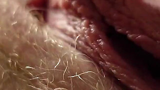 Big Labia Pussy Spreading and Rubbing From Below Closeup